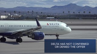 Delta reportedly offered passengers 10000 for oversold flight [upl. by Eitsym]