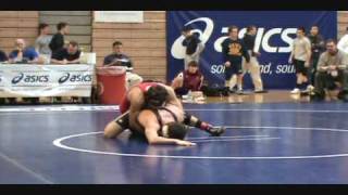 Troy Nickerson Cornell vs John McDonald Lehigh 125 pounds 2009 EIWA quarterfinals [upl. by Akaya]