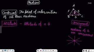 class 9 triangle orthocentre incentre circumcentre centeriod [upl. by Gapin]