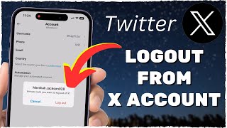 How to Logout Of X Twitter Account [upl. by Cavill]