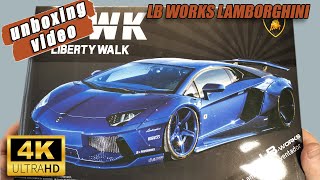 Aoshima LBWorks Lamborghini Aventador 124  Unboxing Video [upl. by Eiramave348]