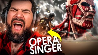 Opera Singer Reacts to YouSeeBIGGIRLTT  Attack on Titan OST [upl. by Nadean]