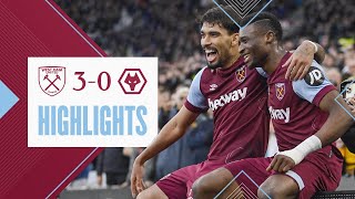 West Ham 30 Wolves  Kudus amp Bowen Lead Hammers To Confident Win  Premier League Highlights [upl. by Eiramave]