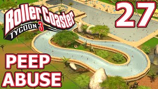 Peep Abuse RollerCoaster Tycoon 3  Part 27  DINO RIVER [upl. by Belloir]