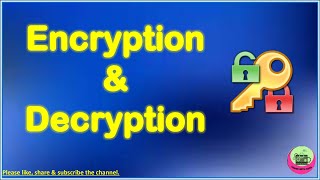 Encryption and Decryption What is Encryption and Decryption Concept Explained S2CS [upl. by Ahsekat]