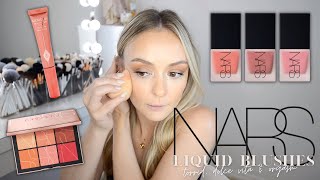 Nars Liquid Blushes Review amp Demo [upl. by Enelrae]