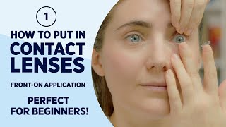 How to put in contact lenses  SUPER easy Method 1 [upl. by Ettelracs377]