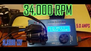 Hobbywing 135 V10 G4 vs 135 Justock G21 on the Powerhobby BMA01 analyzer rc rccar hobby [upl. by Nauquf]