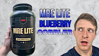 BLUEBERRY COBBLER PROTEIN POWDER REVIEW REDCON1 MRE LITE [upl. by Sobmalarah]