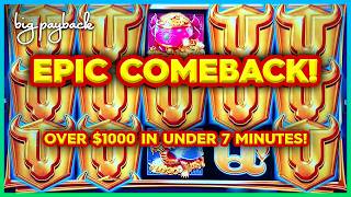 EPIC COMEBACK on HIGH LIMIT Bull Blitz Slots [upl. by Norrat]