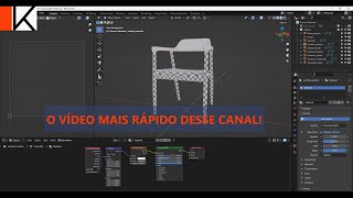 APRENDENDO BLENDER  EP 13  ABERTURA DE UVs PARTE 1  HIROSHIMA ARMCHAIR [upl. by Needan]