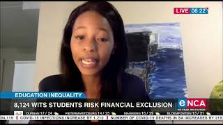 Education Inequality  8124 Wits students risk financial exclusion [upl. by Doowle705]