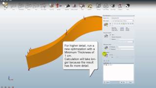 Topology optimization using SolidThinking Inspire 9 [upl. by Annaed]