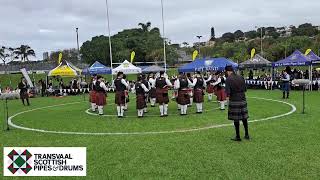 Transvaal Scottish Pipes amp Drums 270424 [upl. by Ledif]