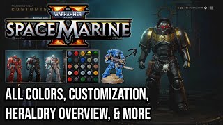 ALL ASTARTES HERALDRY amp CUSTOMIZATION TIPS  Warhammer 40k Space Marine 2 [upl. by Kallista448]