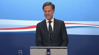 Integrale persconferentie van ministerpresident Rutte na de ministerraad van 1 september 2023 [upl. by Alleuqcaj355]