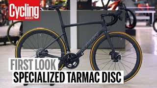 2018 Specialized Tarmac Disc  First Look  Cycling Weekly [upl. by Laekim592]