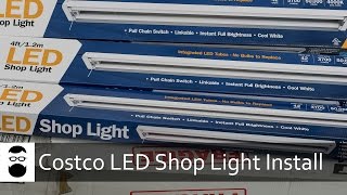 Costco LED Shop Light Install [upl. by Romanas]