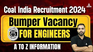 COAL INDIA Recruitment 2024  COAL INDIA New Vacancy for Engineers  Detailed information by Rk Sir [upl. by Eldred]