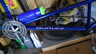 Install Jagwire Brake amp Shift Cables on Burley Tandem [upl. by Nodnyl]