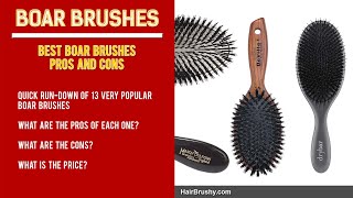 13 Popular Boar Bristle Brushes Pros and Cons [upl. by Nimra250]