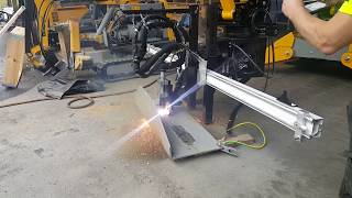 B400 with Track Plasma cutter part 1 [upl. by Neeliak]