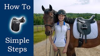 How To Saddle A Horse English [upl. by Nailij]