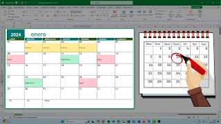 Crea un CALENDARIO de ACTIVIDADES en Excel AUTOMÁTICO📆 Sin Fórmulas [upl. by Yllaw]