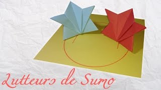 Origami  Jeu de lutteurs de Sumo [upl. by Irahcaz]