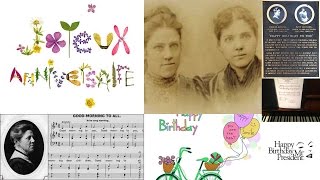 Joyeux Anniversaire  Patty et Mildred HILL  Piano Mélodie Facile [upl. by Tilford]