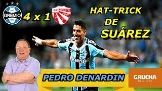 Grêmio 4 x 1 São Luiz Narração PEDRO DENARDIN 3 gols de LUIZ SUÁREZ [upl. by Etsirk]