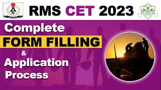 RMS CET Online Admission Form Filling 2023 Complete Guide amp Application Process RMS CET 2023 [upl. by Choo]