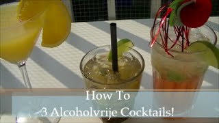 DIY 3 Alcoholvrije cocktails [upl. by Asus]