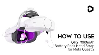 Unboxing DESTEK QH2 7000mAh Battery Pack Headphone Head Strap for Meta  Oculus Quest 2 [upl. by Aniat]