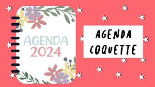 AGENDA COQUETTE 2024 GRATIS [upl. by Moina325]