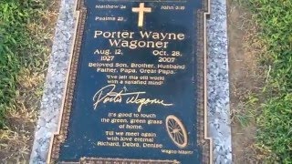 Porter Wagoner graveWoodlawn Memorial Park CemeteryNashvilleTn [upl. by Alrad144]