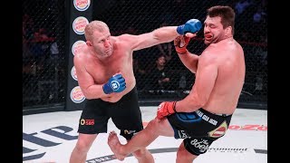 Bellator 225 Highlights Sergei Kharitonov Knocks Out Matt Mitrione  MMA Fighting [upl. by Reiche633]