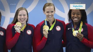 Breaking Barriers  Texas Simone Manuel becomes first African American woman to win individual Olym [upl. by Heddy334]