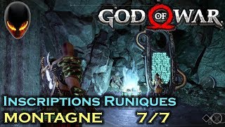 GOD OF WAR Inscriptions Runiques  MONTAGNE Midgard 77 [upl. by Dardani]