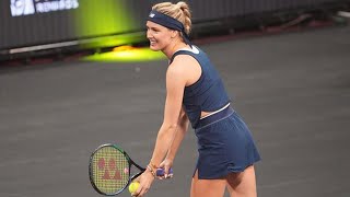 Eugenie Bouchard performs major tennis Uturn after quitting to play rival sport [upl. by Atiuqnahs753]