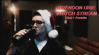 Brendon Urie  Twitch Live Stream  Chat  Fortnite  1282018 [upl. by Slifka618]