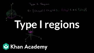 Type I regions in three dimensions  Divergence theorem  Multivariable Calculus  Khan Academy [upl. by Anirbas]