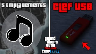 GUIDE TROUVER la NOUVELLE CLEF USB  5 EMPLACEMENTS  GTA Online [upl. by Marmaduke113]