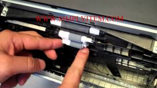 How to replace the paper feed roller on Brother printer [upl. by Ahsenek379]