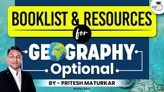 Complete Booklist for Geography Optional  Complete Guide amp Recommendations  UPSC CSE  StudyIQ IAS [upl. by Chadabe]