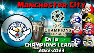 MANCHESTER CITY en la CHAMPIONS LEAGUE UEFA 20222023 Countryballs [upl. by Damalus]