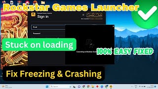 RockStar Games Launcher Stuck amp Freezing at Startup 2023 Easy Fix [upl. by Nolyd]