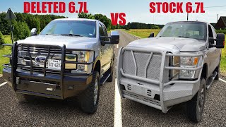 Deleted 67L vs Stock 67L Powerstroke [upl. by Vina758]