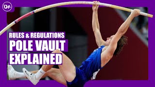 Pole Vault Explained  Rules of the Athletics event Pole Vault [upl. by Eiclehc736]