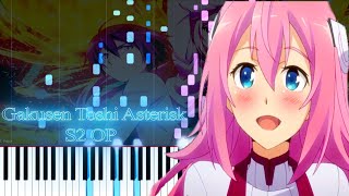 Gakusen Toshi Asterisk Season 2 OP  The Asterisk War by Shiena Nishizawa Piano arrangement [upl. by Eynttirb]